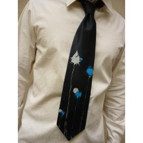 Cravate+noire%2C+bleu+et+blanc