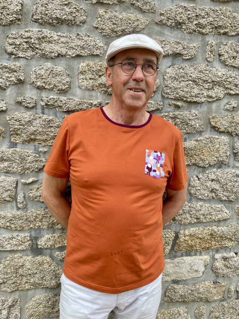 T. shirt homme brique et toucans